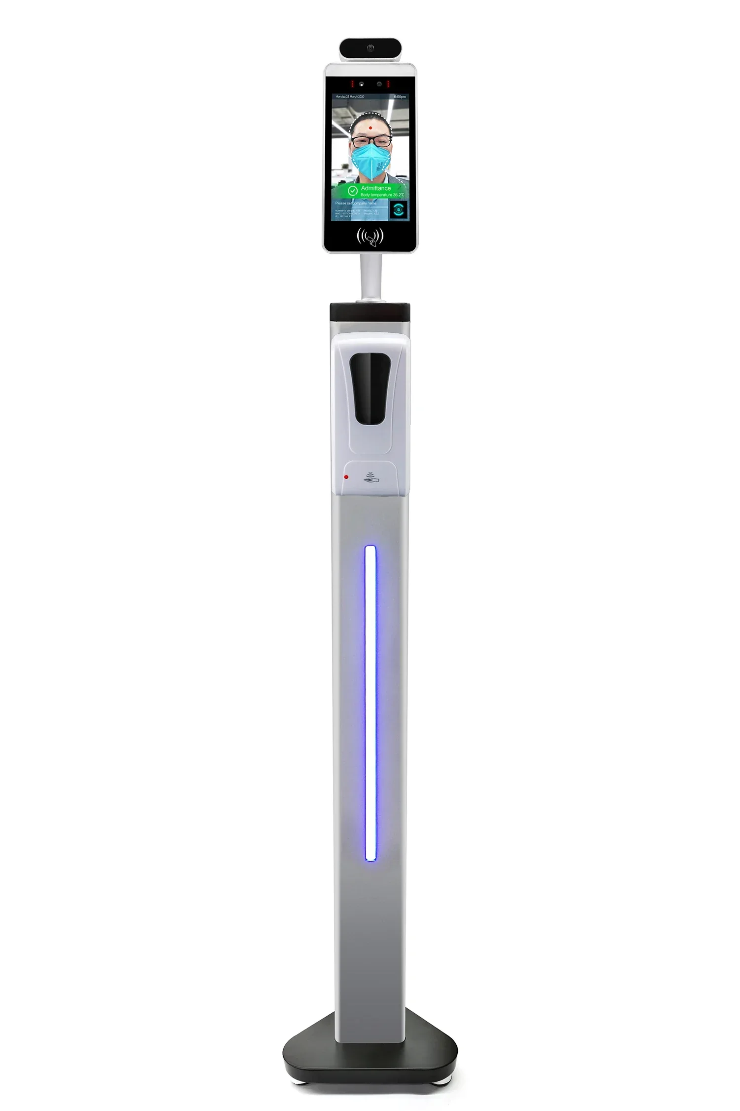 Hot Sale Facial Recognition Thermal Scanner Hand Sanitizer Machine Hands Free Sanitizing Dispenser