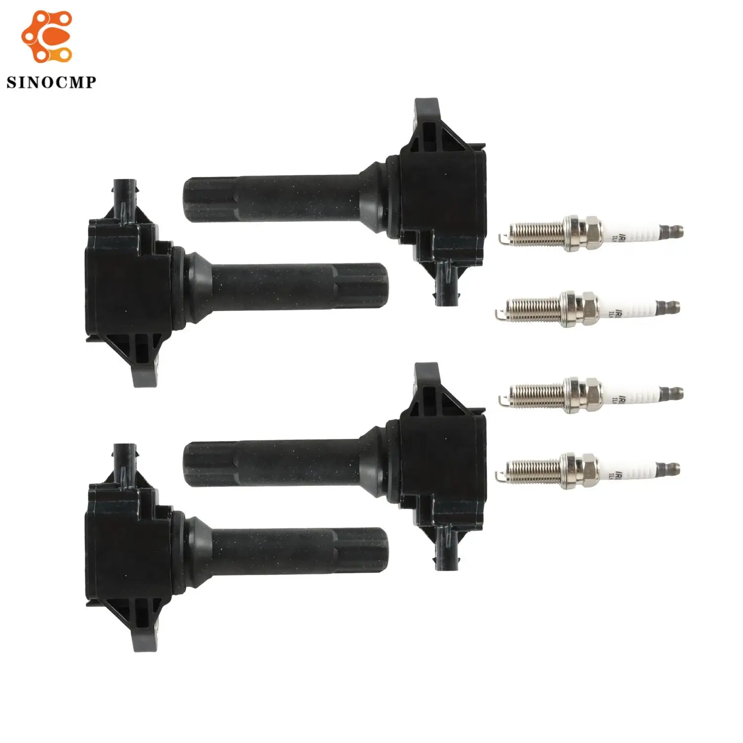 

UF724 93501 4Pcs Ignition Coils+4Pcs Iridium Spark Plug UF721 SU003-00417 FA20 For 2013-2016 Subaru Outback Forester Impreza