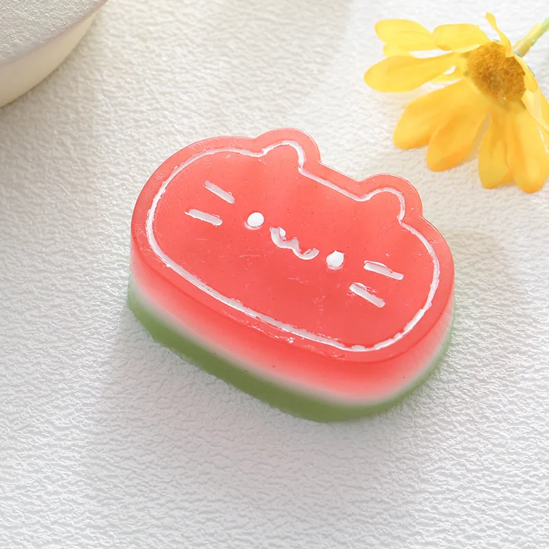 Cute Watermelon Cat Claw Squishy Toy Stress Relief Toy Mochi Taba Squishy Food Toy New Hot Antistress Fidget Toy Pinching Toy