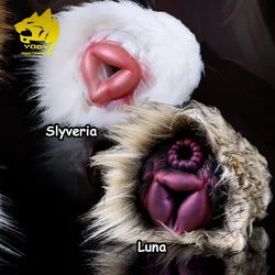 YOCY Realistic Animal Pussy Men Masturbator Soft Silicone Vaginal Anal Channel Fantasy Stroker Toy Fetish With Lifelike Fur