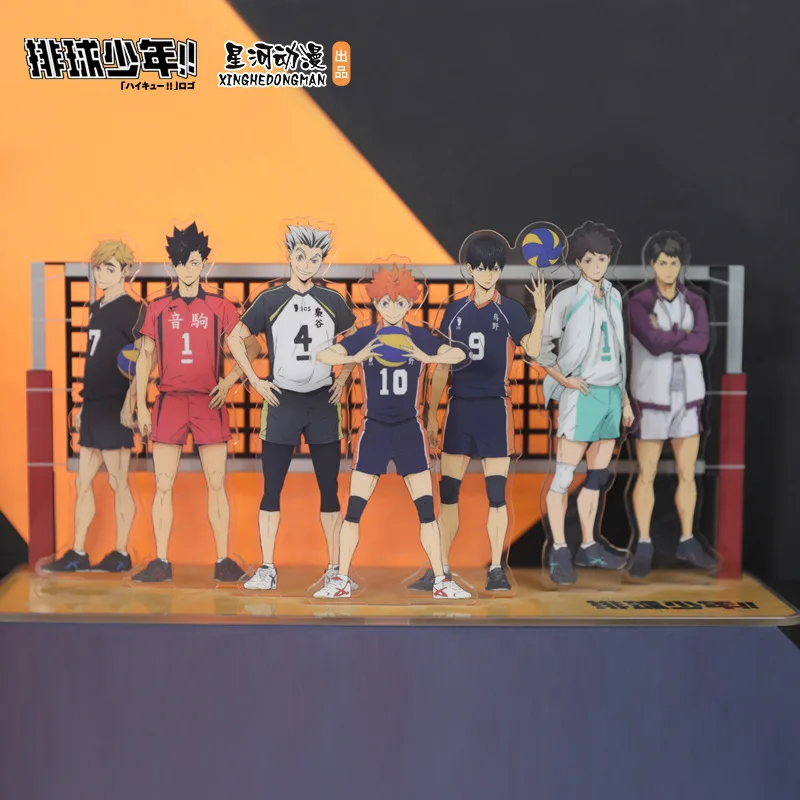 ¡Haikyuu! Shoyo Hinata Tobio Kageyama Oikawa Tetsurou Kuroo China juego de placas acrílicas de pie para persona completa, autorización oficial