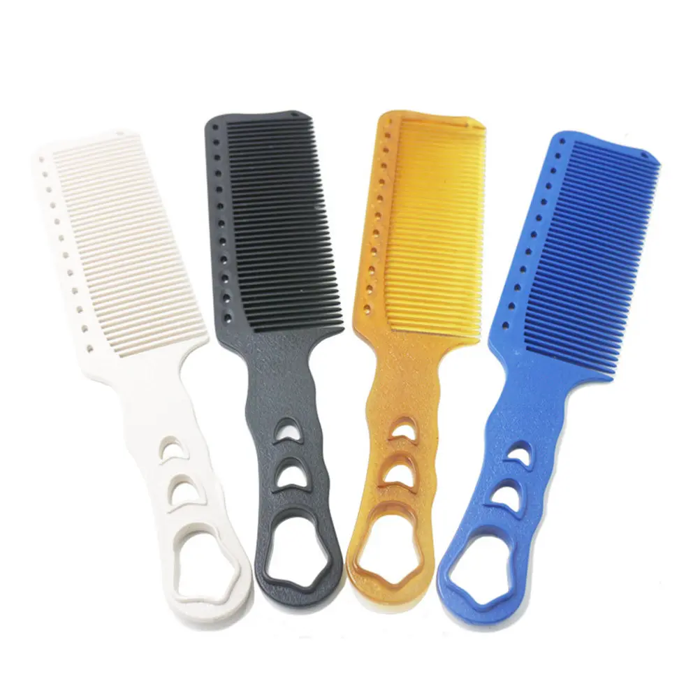 Resin Hair Cutting Comb Yellow Professional Anti- Lightweight Hair Shearing Tool Haircut Supplies Accessories for Men view 3