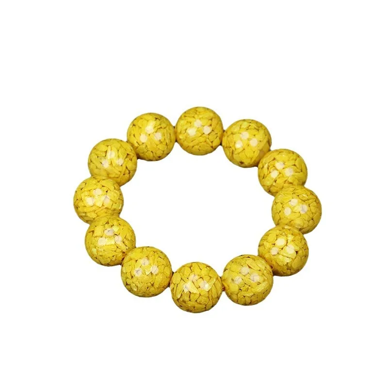 Natural Sand Granules, Round Beads, Bracelet