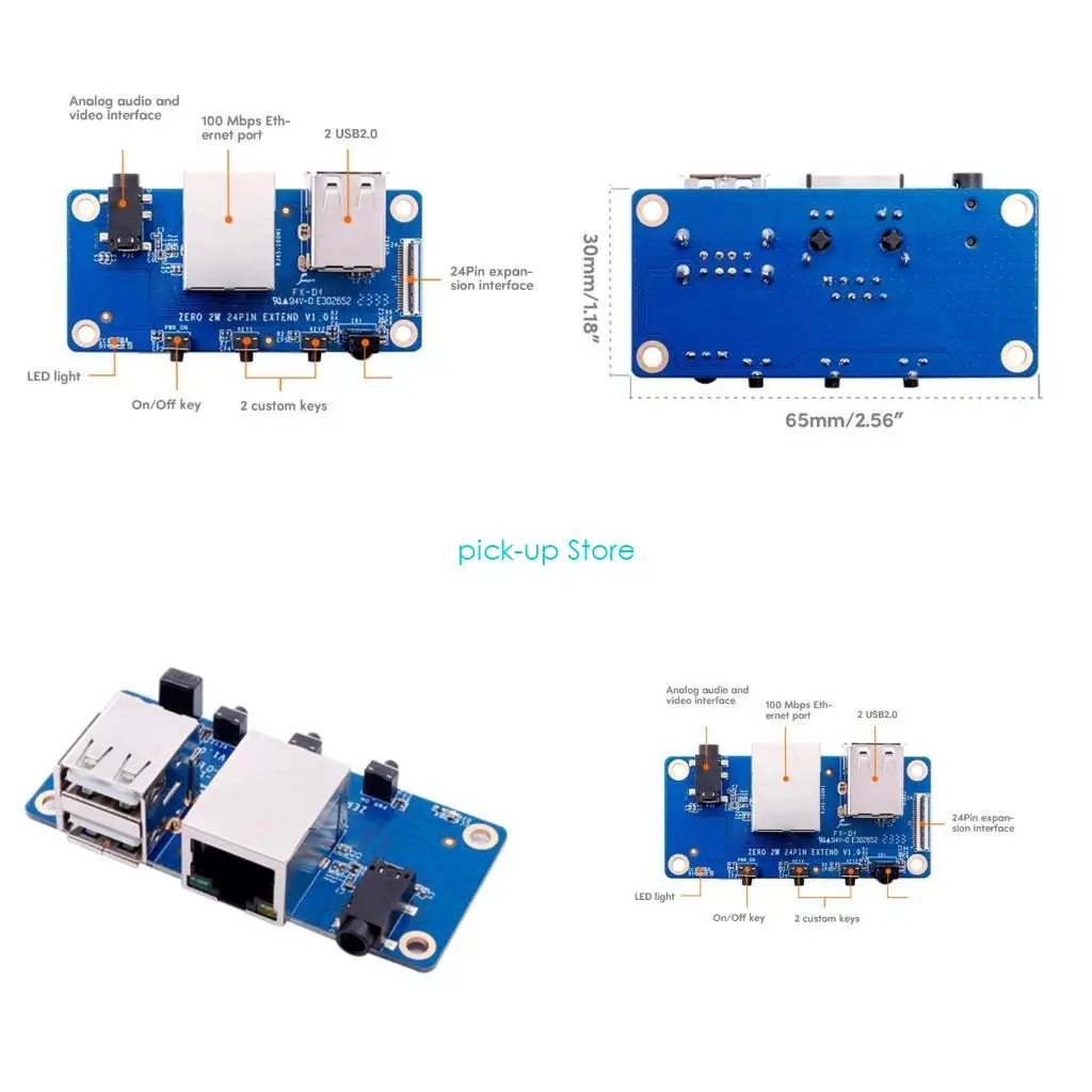 

Q5WA для 2W Poard расширения для OrangePi 2W Добавить USB, Ethernet