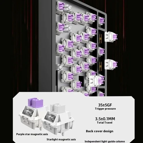 Imagen 2 del producto Nuevo Irok MG75 Pro/MAX interruptor magnético 8KHZ teclado para juegos Teclado mecánico efecto Hall con cable ARGB CNC junta de aluminio Gamer