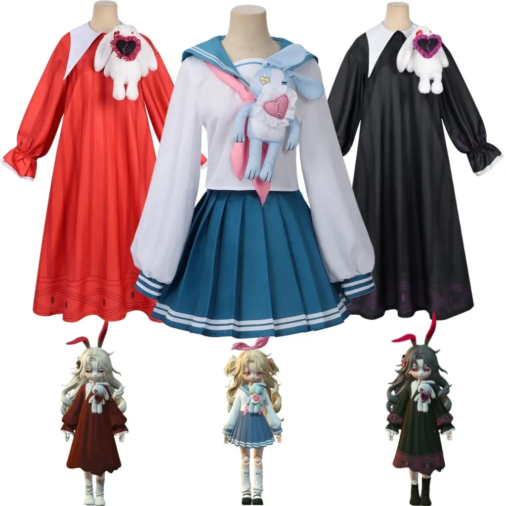 Vestido de Cosplay Lolita para Festa, Fantasia de Cosplay de Segunda Mão para Meninas, Estudantes, Adultos e Crianças, Conjun...