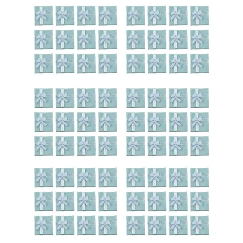 

A95D-72Pcs Bluejewelry Ring Earrings Bangle Gift Boxes Cutely Small Gift Box