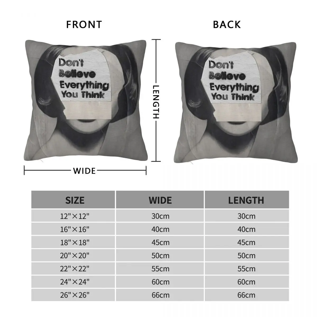 Thinker Surreal Pillowcase Polyester Linen Velvet Creative Zip Decor Sofa Cushion Cover Wholesale