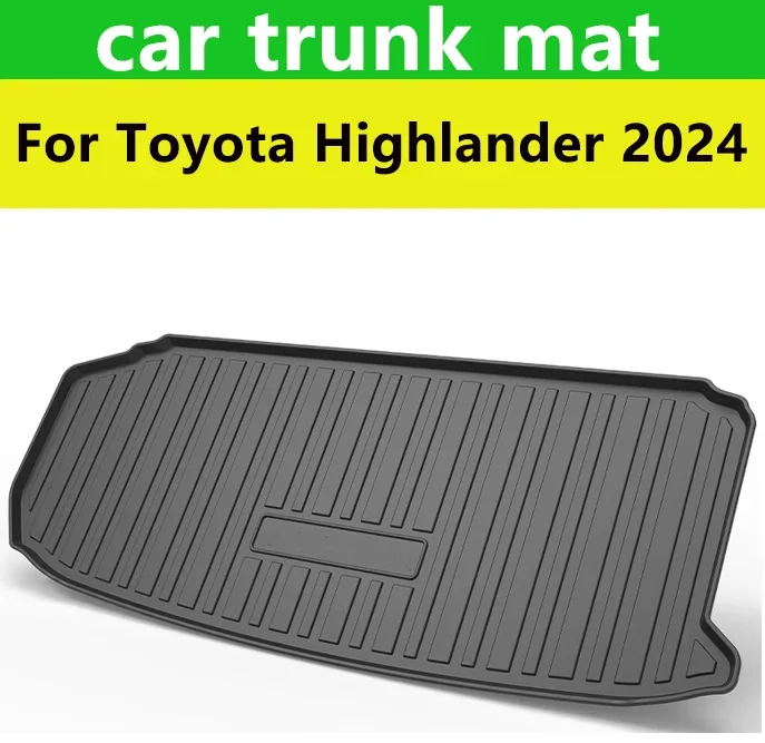 

For Toyota Highlander 2024 Car Rear Trunk Boot Mat Floor Mats Cargo Waterproof Car Accessory