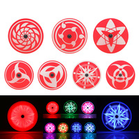 Motorcycle Brake Rear Light Wheel Eyes Rotating Rainbow Flashing Tail Light Auxiliary Bulb Anime Thememodification Accessories