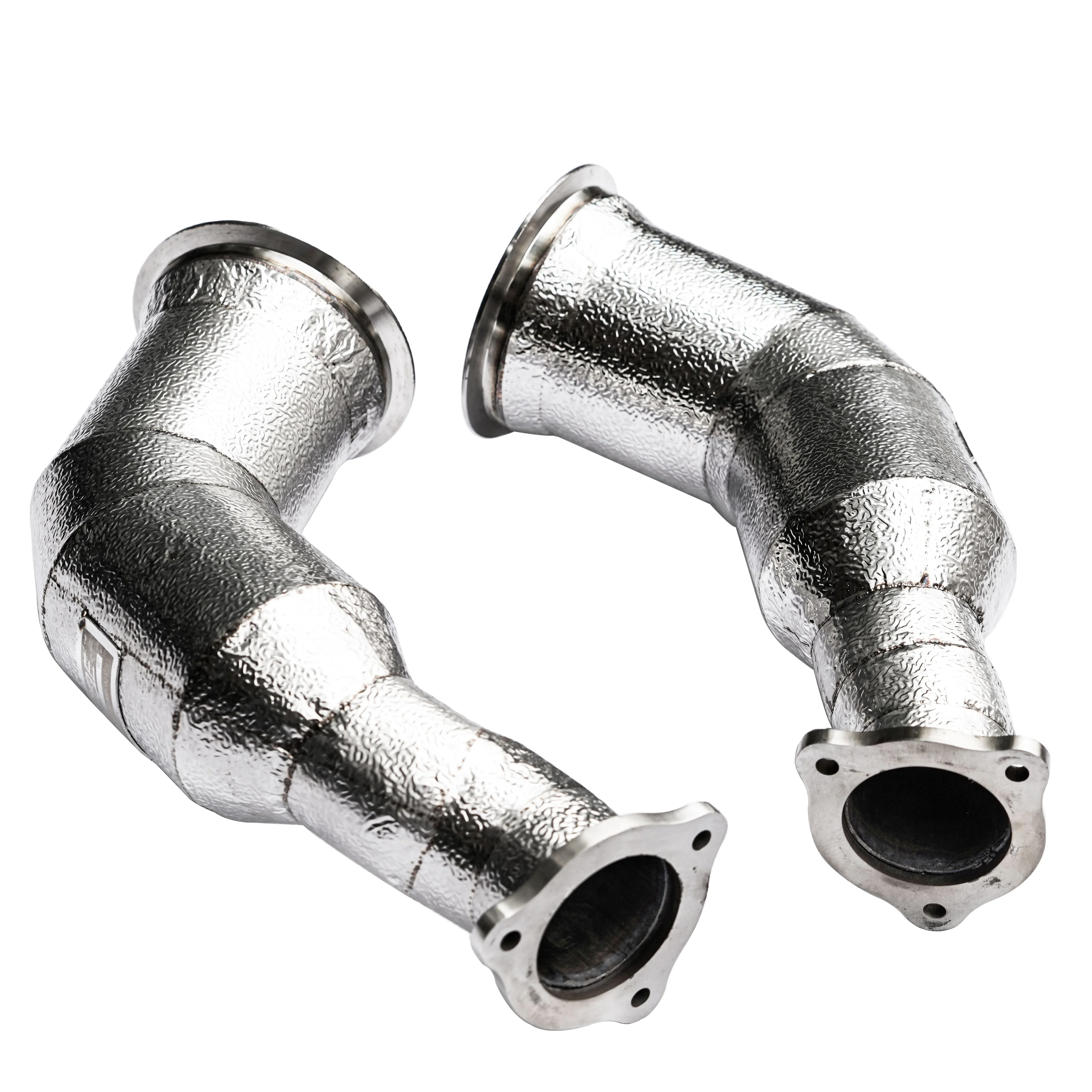 2023 Hot Sale Flexible Exhaust Downpipe Exhaust Stainless Steel Header For AUDI RS5 B7