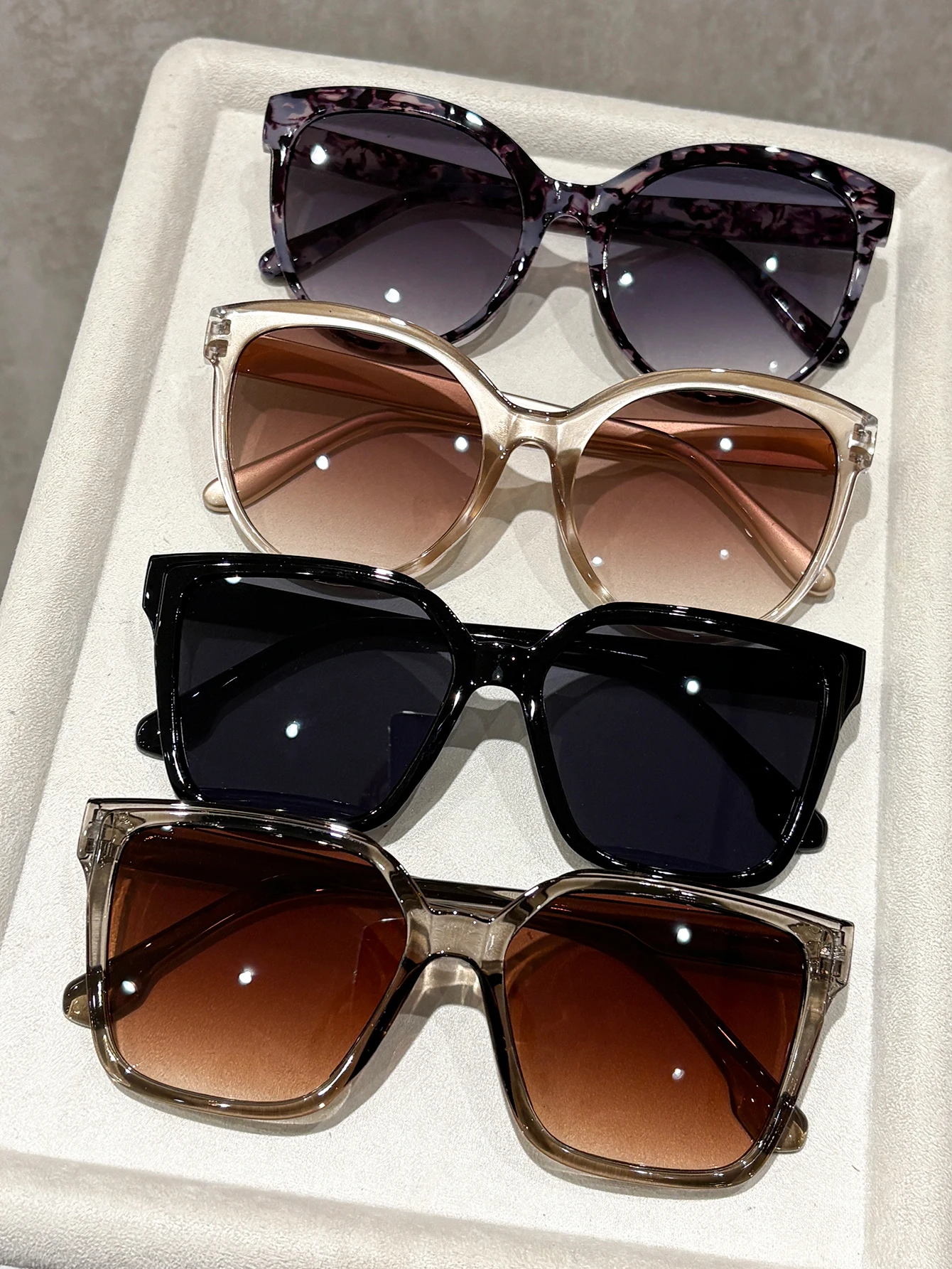 4pcs Classic Bohemian Style Fashionable Multi-Functional Sunglasses Street Photography Suitable Stylish Eye Protection