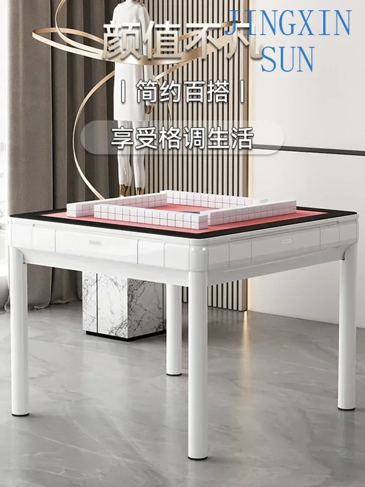 Mahjong Machine Automatic Bass Dining Table Mahjong Table Light Luxury Dining Table Dual-Use Four-Mouth Machine Four-Leg