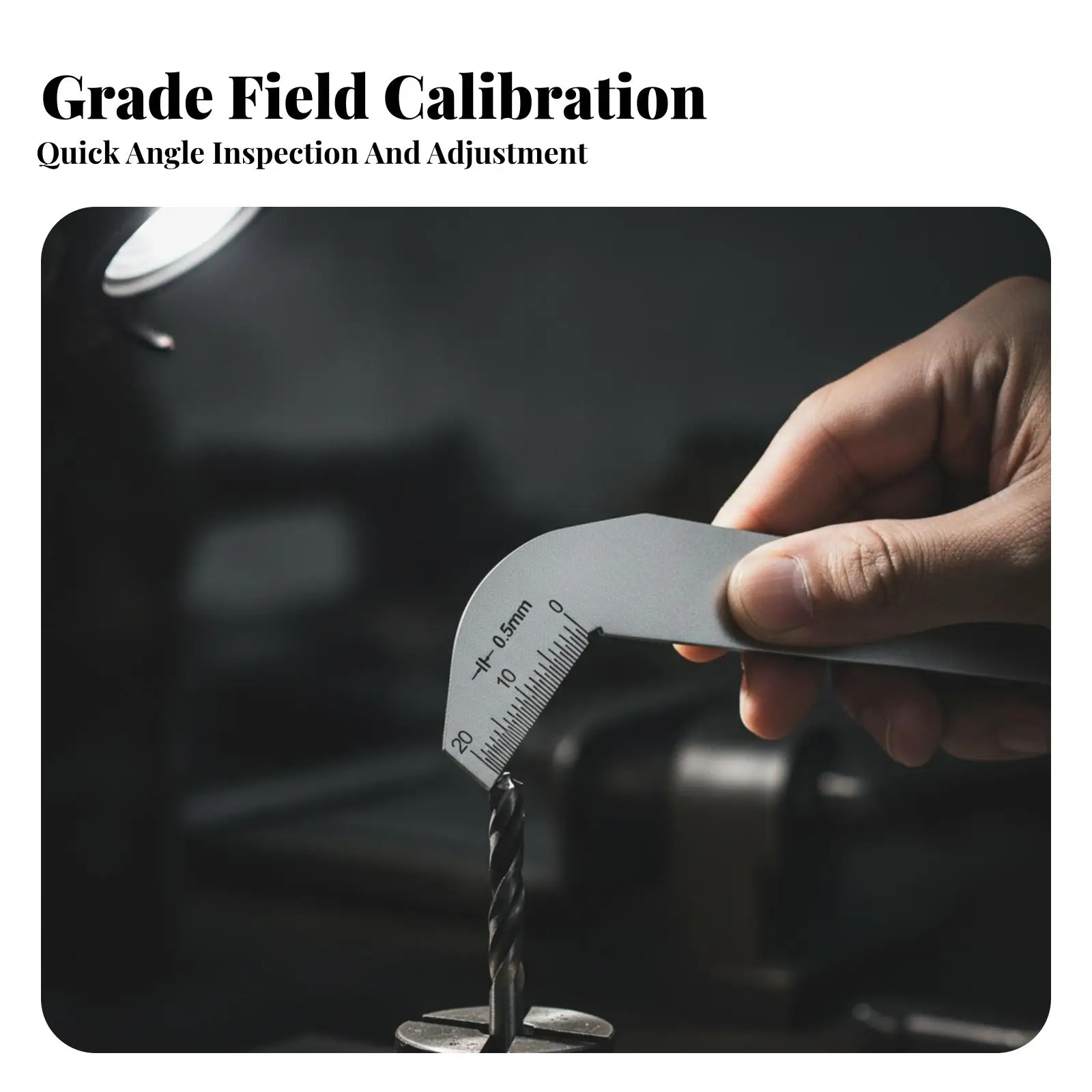 Boring Tool Edge Gauge | Clear Marked Scale, boring tool Angle Gauge, for Workshop