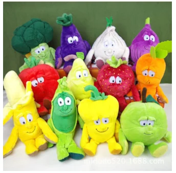 

Super Cuute Fruit Vegetable Plush Toys Pumpkin Watermalon Pear Pineapple Plush For children Chrimas Birthday Gift