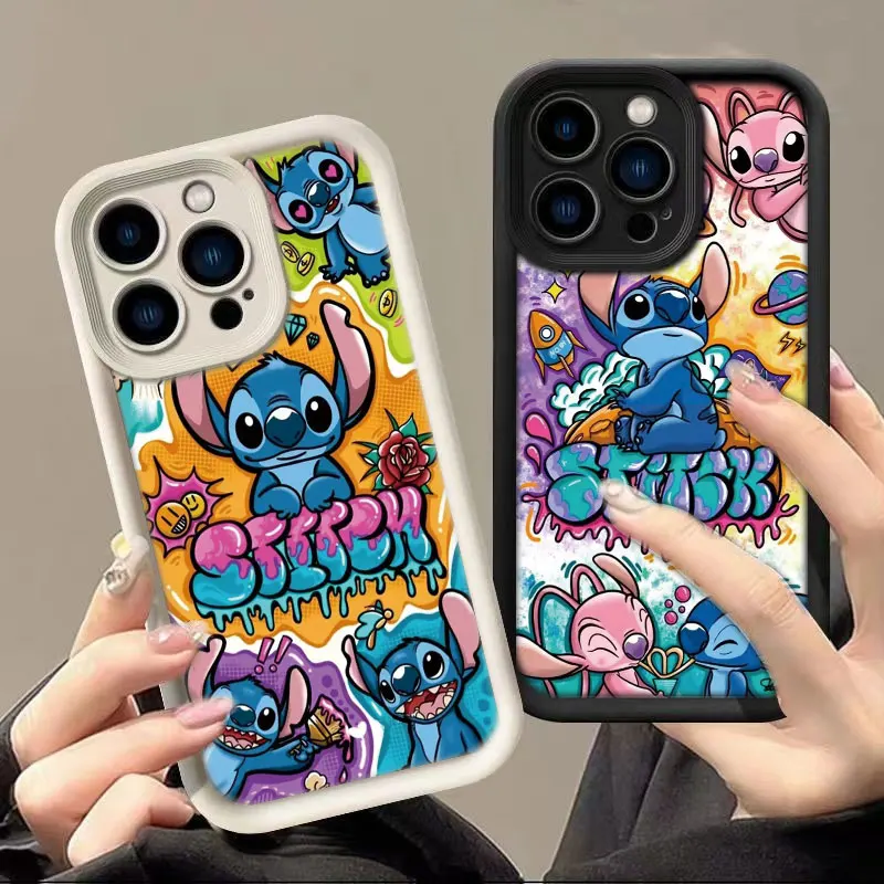 Cartoon Disney Lilo Stitch Cover Phone Case For Oneplus 11 10R 8T NORD CE 4 LITE ACE 2 3 Google PIXEL 7 8 7A 8A 9 TPU Case Funda