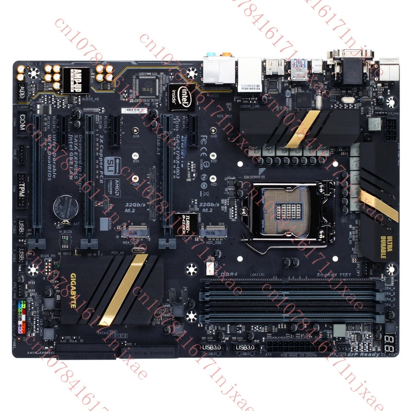 

ДЛЯ GIGABYTE GA-Z170X-UD3 DDR4 I5 6600K I7 6700K Z170 Тест материнской платы ОК.