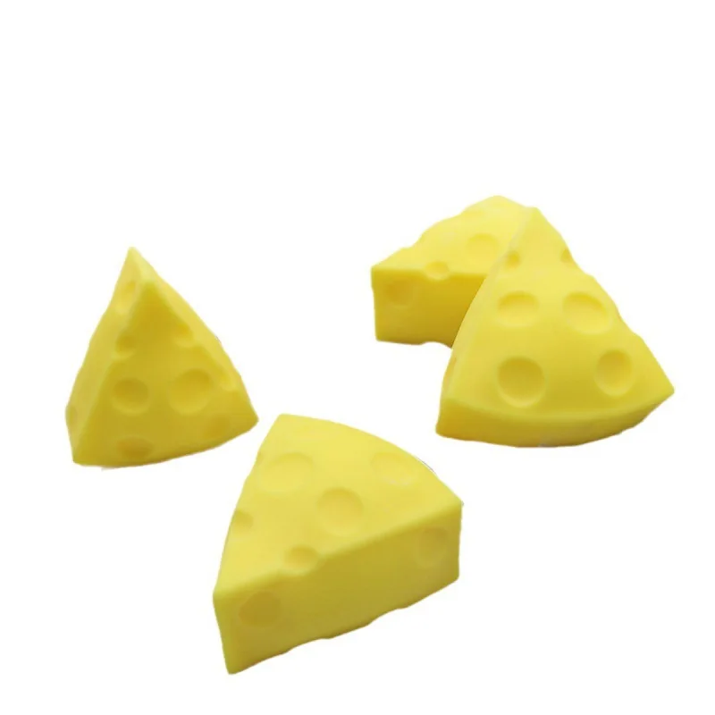 Crianças adulto squeeze brinquedo simulação queijo squeeze brinquedos macio bonito descompressão beliscar queijo pegajoso recuperação lenta