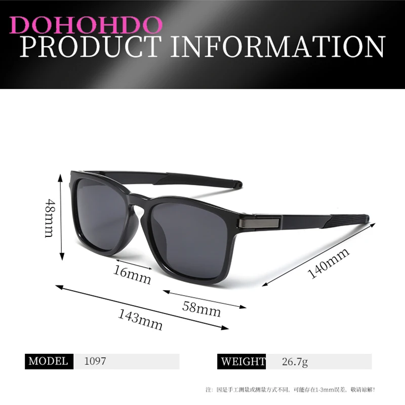 DOHOHDO Polarized Sunglasses Bicycle Glasses Photochromic Sunglasses Outdoor Photochromic Cycling Glasses Man Sunglasses For Men