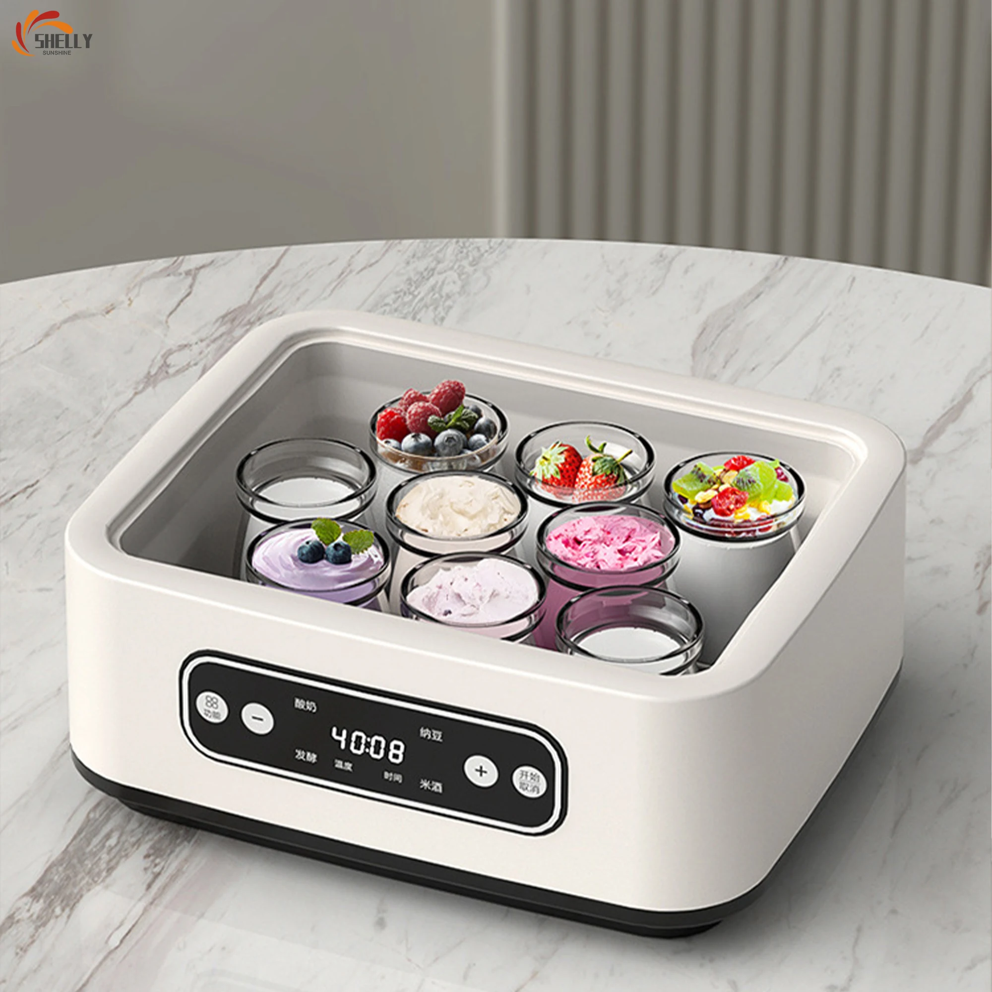 

Electric Fully Automatic Multifunctional Stainless Steel Yogurt Machine Intelligent Constant Temperature Fermentation Household