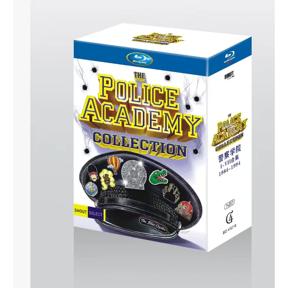 Brand New BD Blu-ray Police Academy Collection 1984-1994 7-Disc Set English UK Chinese Subtitles