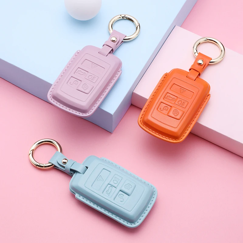

Luxury Moder Car Key Case Suitable For Land Rover Range Rover Discovery 5 Sport 2018 2019 For Jaguar XEL E-PACE 2019 Accessories
