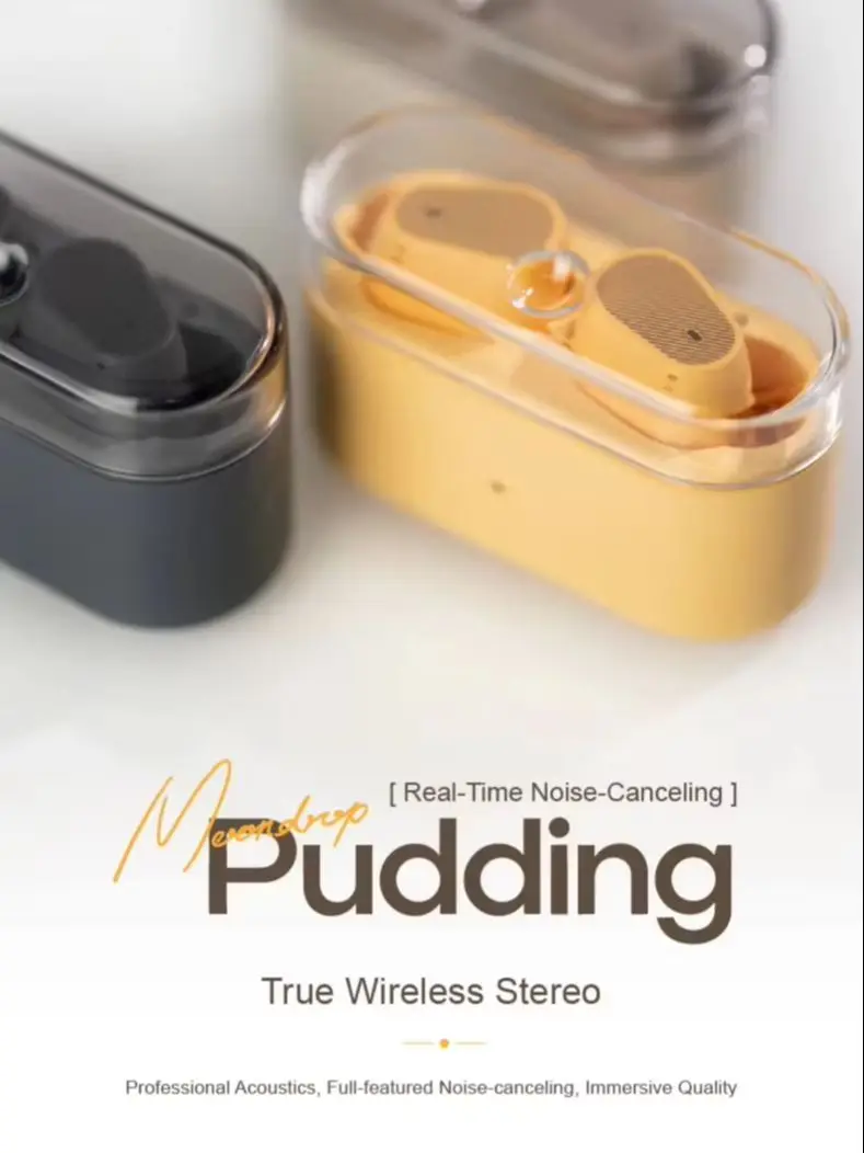 Słuchawki bezprzewodowe MOONDROP Pudding TWS True Wireless Stereo ANC AI ENC LHDC-V z 10mm przetwornikiem dynamicznym, interaktywnym DSP i Bluetooth 6.0 — zdjęcie produktu 7