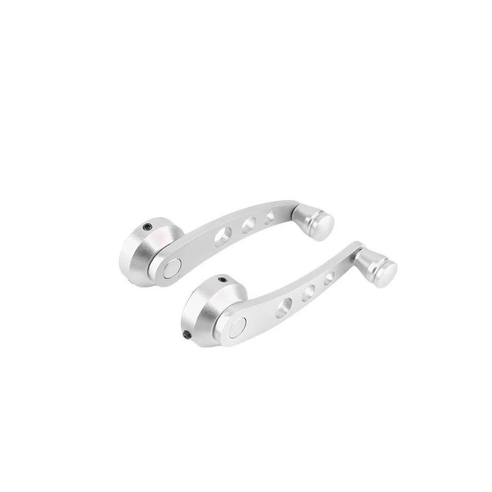 

1 пара универсальных автомобильных дверных оконных ручек, обновленный алюминиевый сменный комплект, серебристый для большинства автомобильных внутренних автомобильных ручек