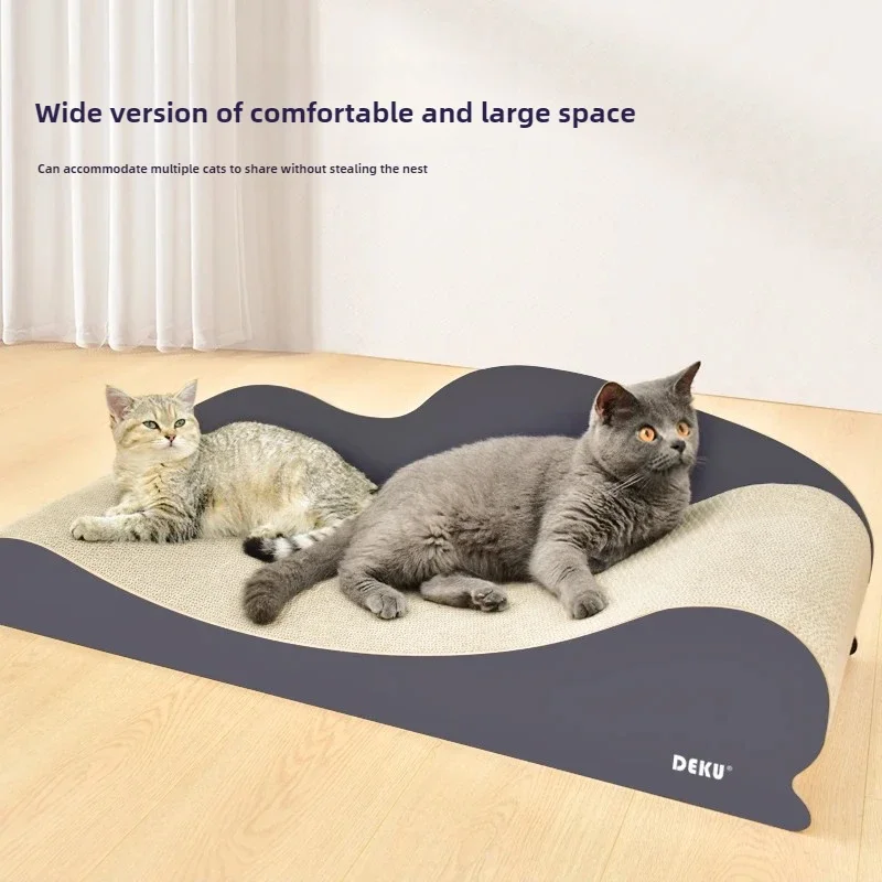 Large Cat Couch Bed Ultimate Cardboard Scratching Lounge Durable Cat Scratcher Cat Furniture Feline Relaxation Spot