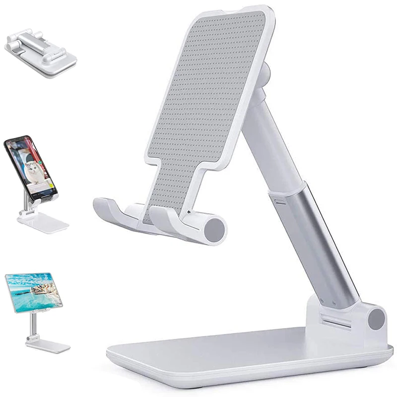 Mobile Phone Stand Desktop Lazy Bedside Universal Support Stand for Cell Phone Foldable and Hoisting Multi-function Telescopic