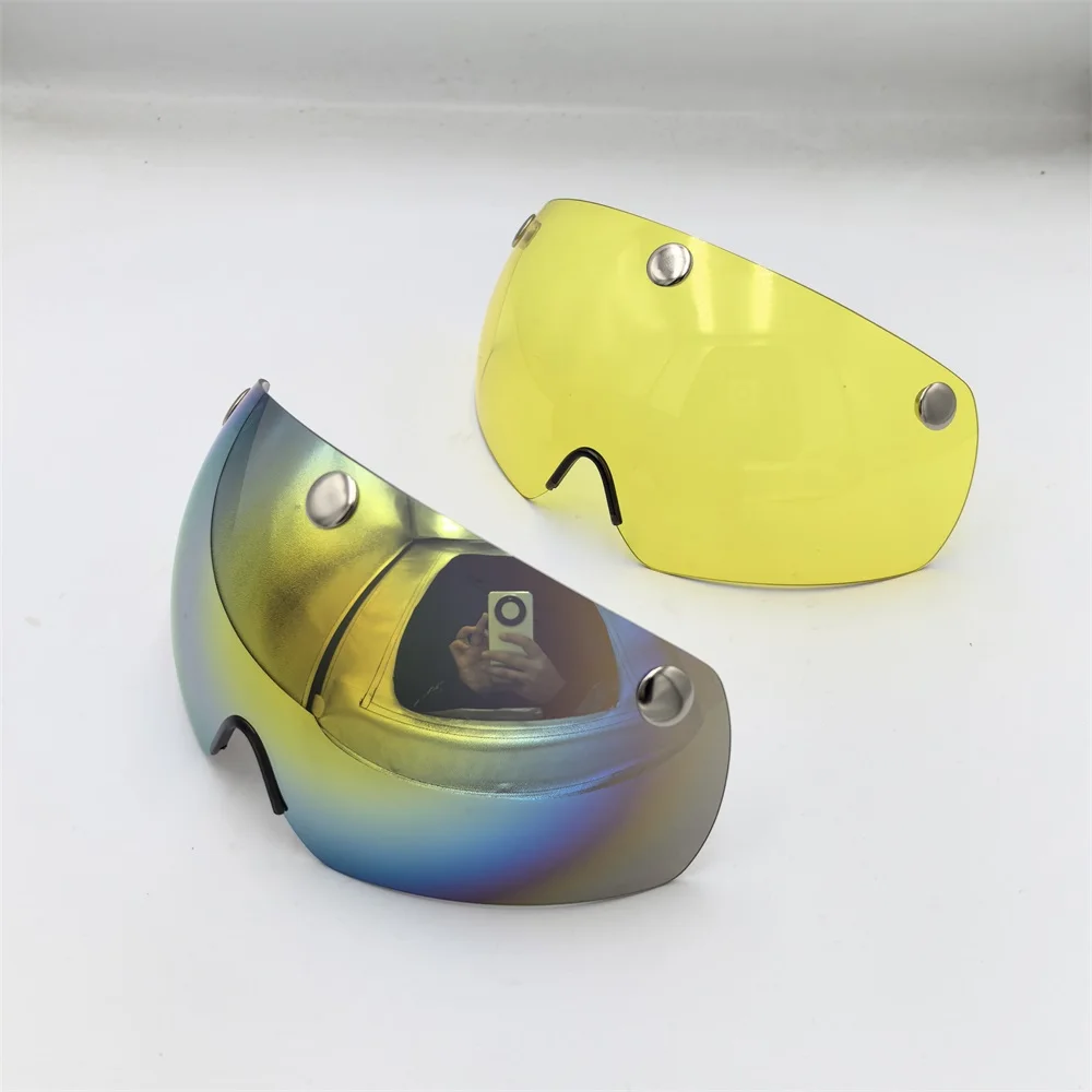 Neuer 290g Aero TT Rennrad-Helm mit Schutzbrille, Unisex Fahrrad-Sporthelm mit CB-16-Linse – Detail 11