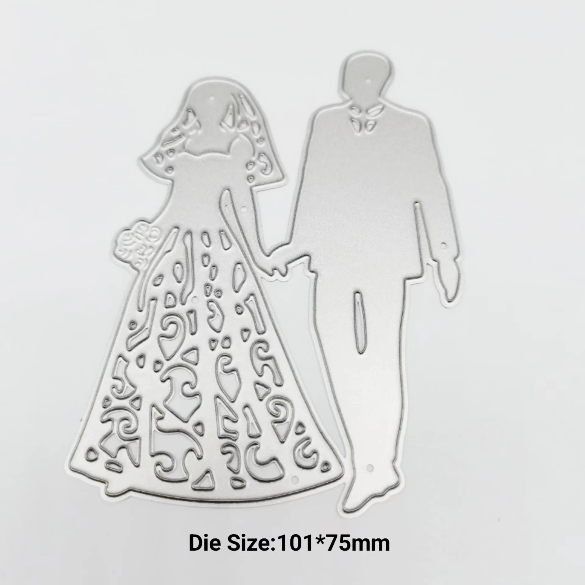 Couple Wedding Combination Metal Cutting Mold Cutting Template DIY Embossing Technology Die Cutting Card Production