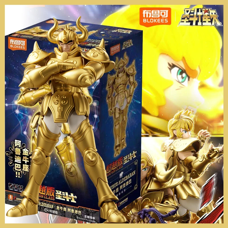 

Blokees Saint Seiya Taurus Aldebaran Action Figures Original Champion Class Toy Assembly Model Kit Model Collection Toys Gifts