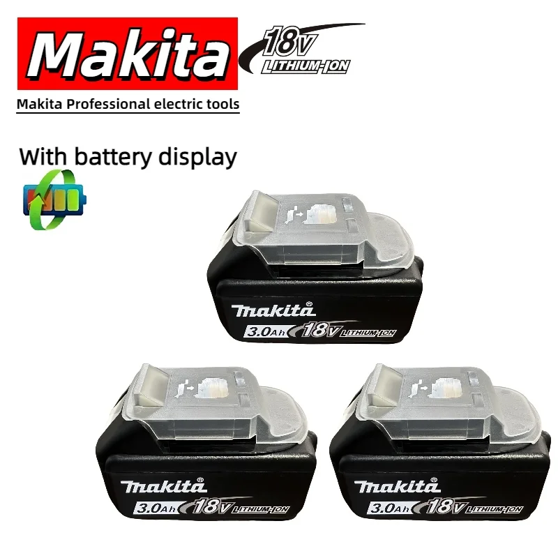 

100% Original Makita 18V 6.0Ah Power Tool Rechargeable Battery, Replaceable LED Lithium-ion,BL1860B BL1860 BL1850 BL1840 BL1830