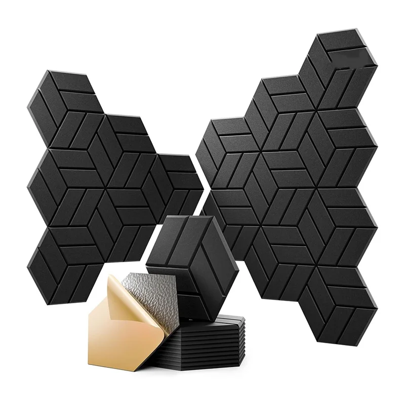 

【Today-Only!】22Pcs Self-Adhesive Acoustic Panels,12X10x0.4In Hexagonal Soundproof Wall Panels, Sound Panels For Home Studio Offi