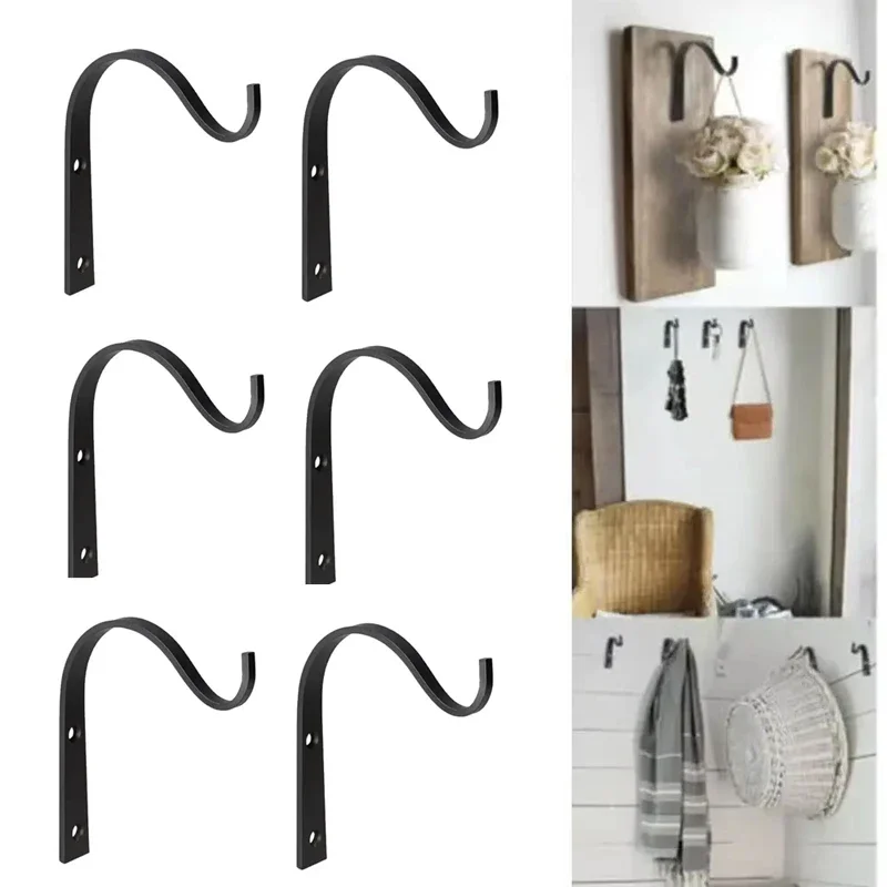3/6 pçs ganchos de metal j-gancho vintage cabide de parede ganchos de parafuso para banheiro cozinha sala pano toalheiro casaco chapéu titular