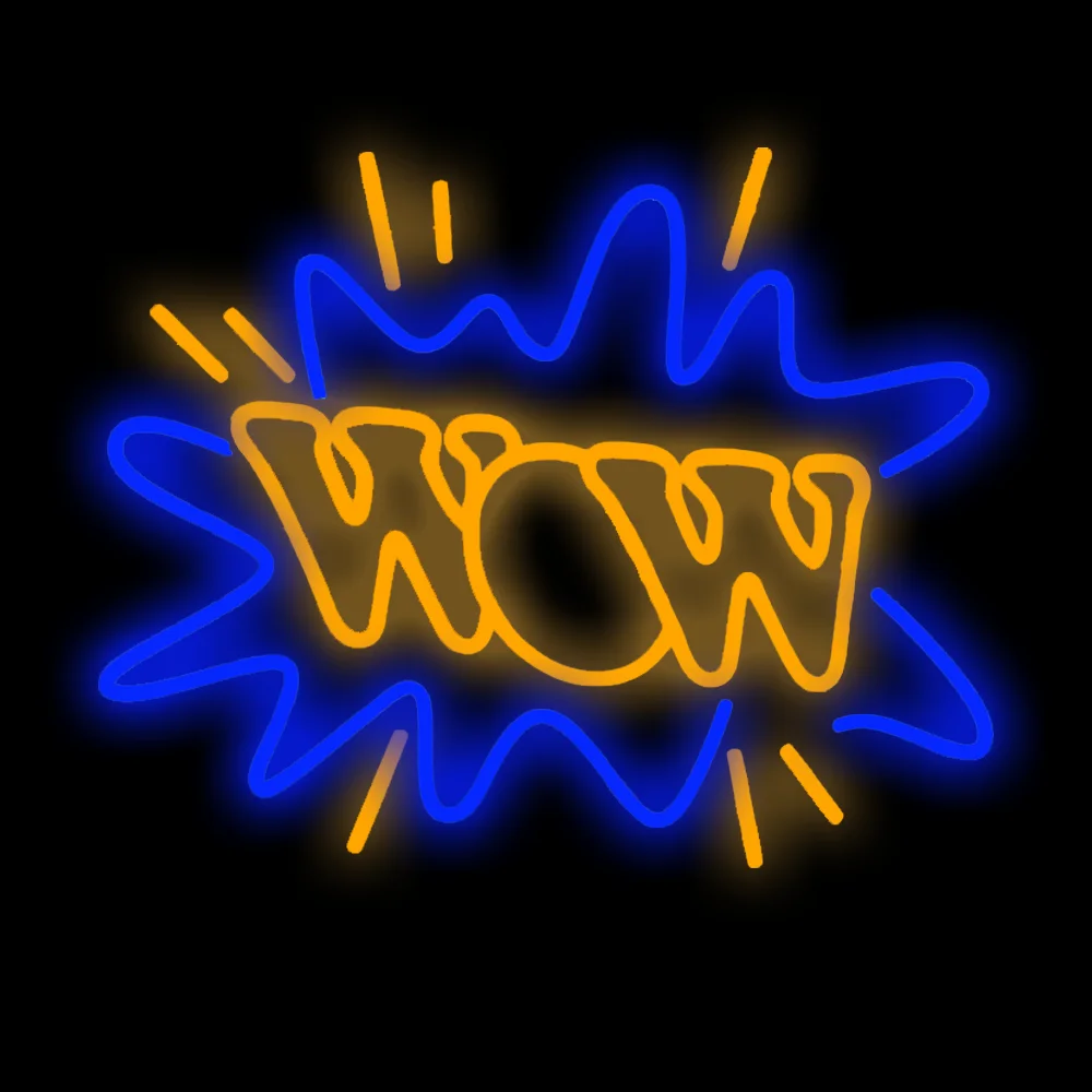 WOW New Neon Sign Word LED Neon Wall Light Signs acrilico USB Light per camera da letto lettera Neon Lamp Sign for Bar Pub Game Home Decor