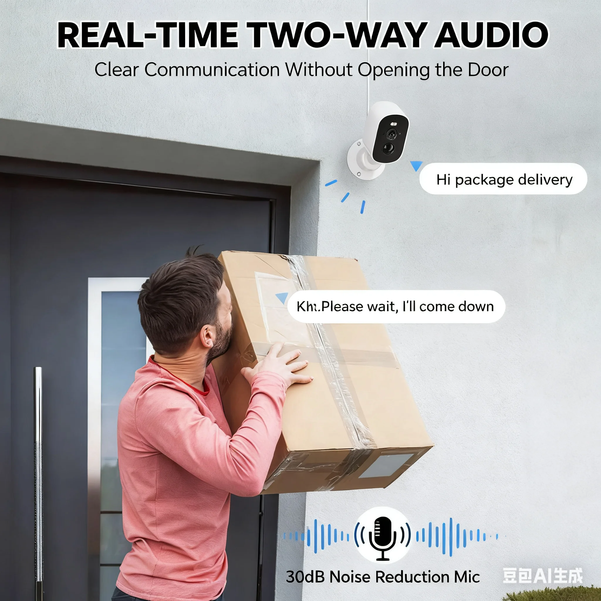 Source Factory 5MP Solar Security Camera Outdoor Wireless WiFi Battery Powered Color Night Vision Human Detection Surveillance