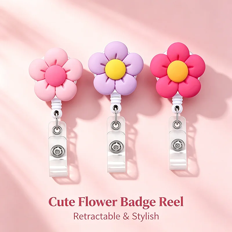 Badge Reel Badge Roulette Holder Retractable Id Pendant Id Holder Retractable Portagafetes Medical Badge HZ02