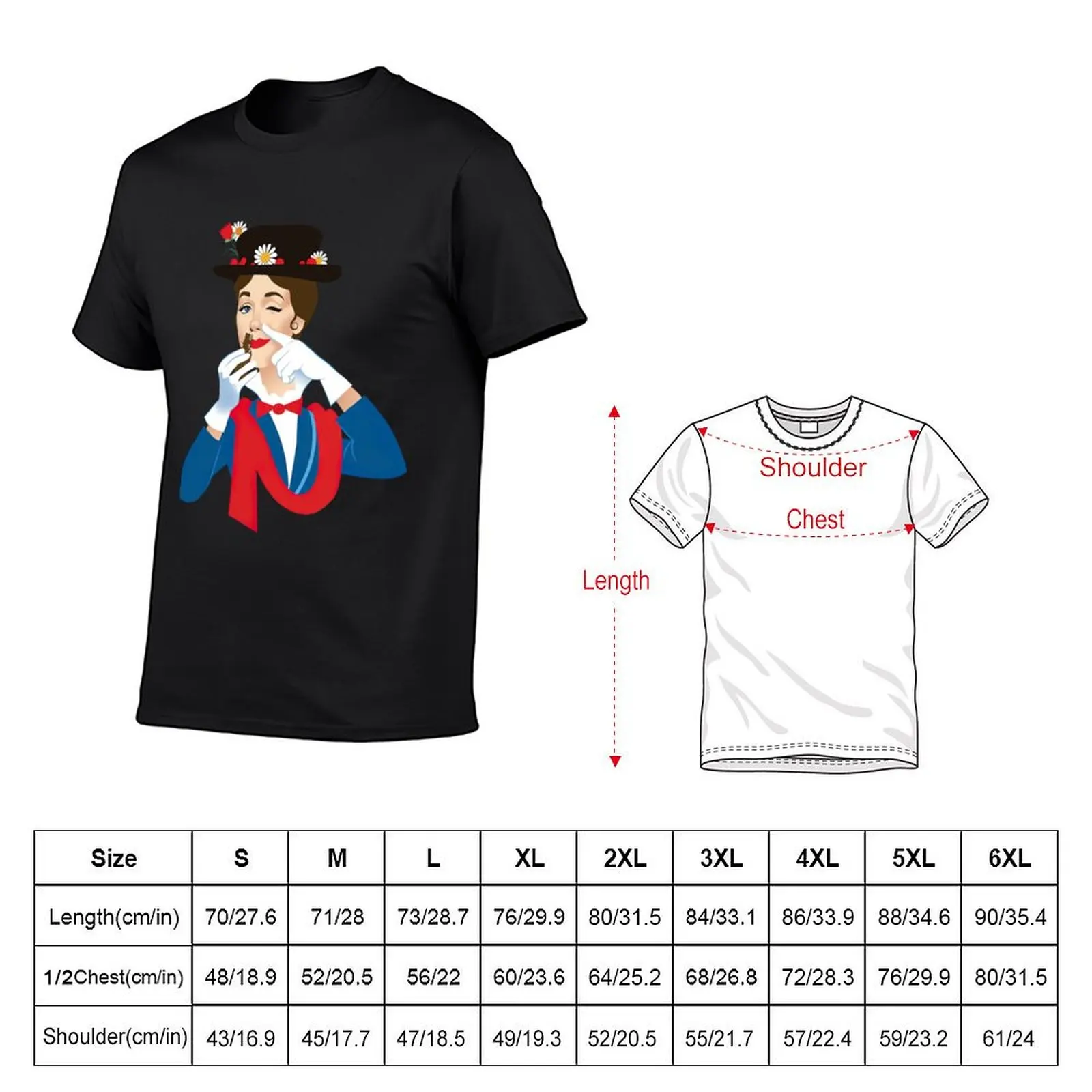 Mary Poppers T-shirt boys animal print anime clothes plain white t shirts men