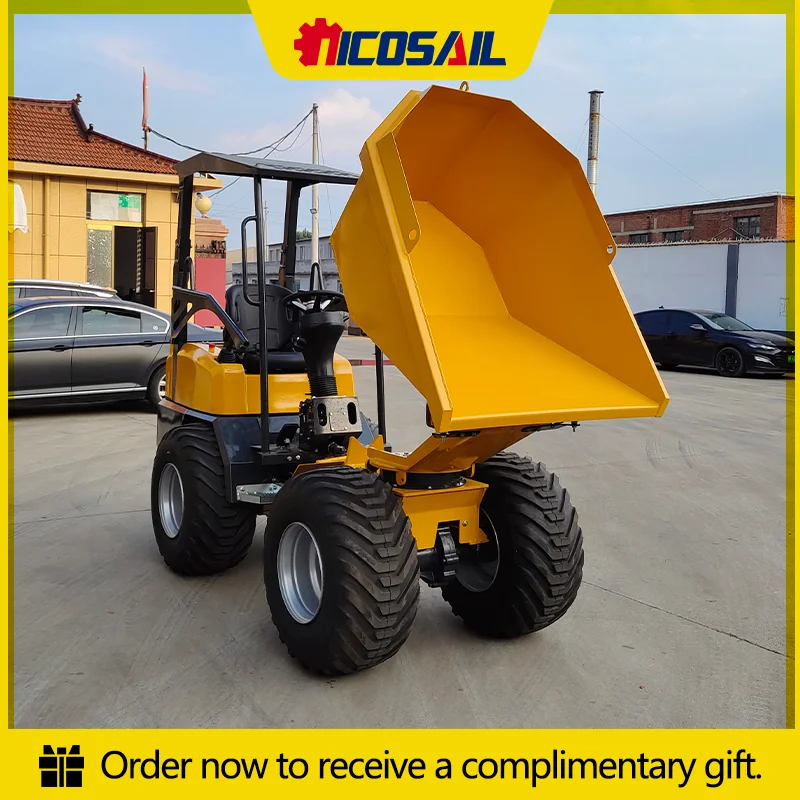 

1 Ton Mini Crawler Dumper Euro 5 Engine CE Certified for Farm Garden