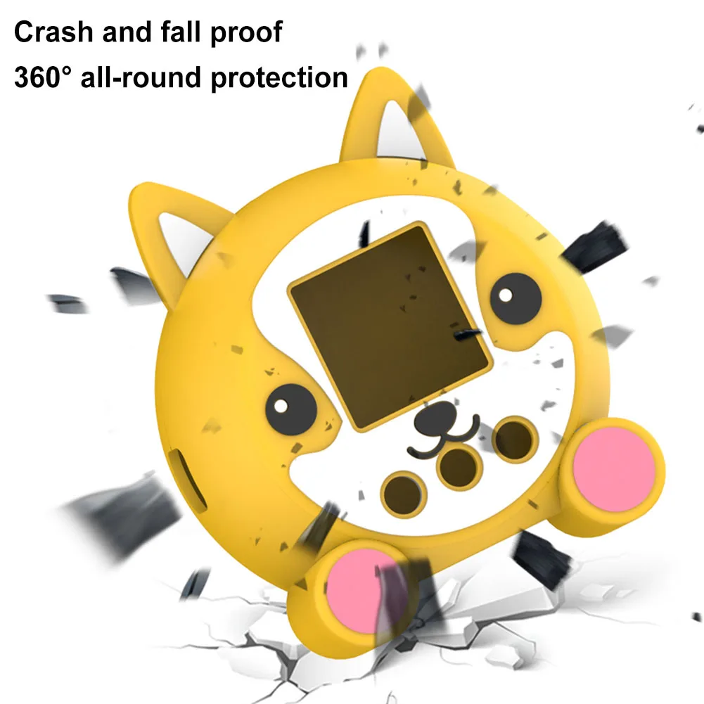 Silicone Case Cover For Punirunes Interactive Digital Toy Soft Protective Case Shockproof Protective Skin Sleeve with Lanyard