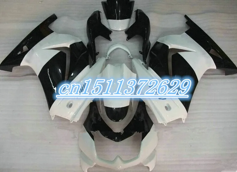 

Dor-Fairing For Kawasaki EX-250R black white EX250R EX 250R 2008-2012 08-12 2008 2009 2010 2011 2012 D injection