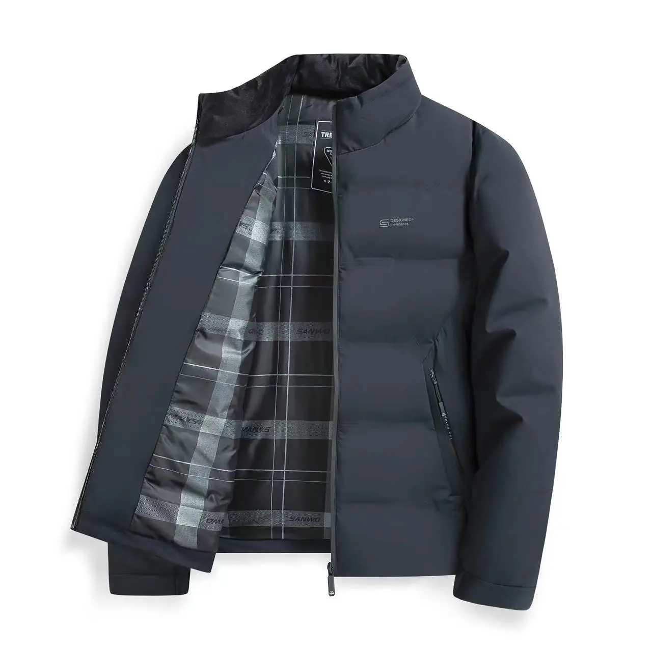 سترة رجالية جديدة لخريف وشتاء 2025 مقاومة للماء للاستخدام الخارجي محمولة وخفيفة الوزن #2