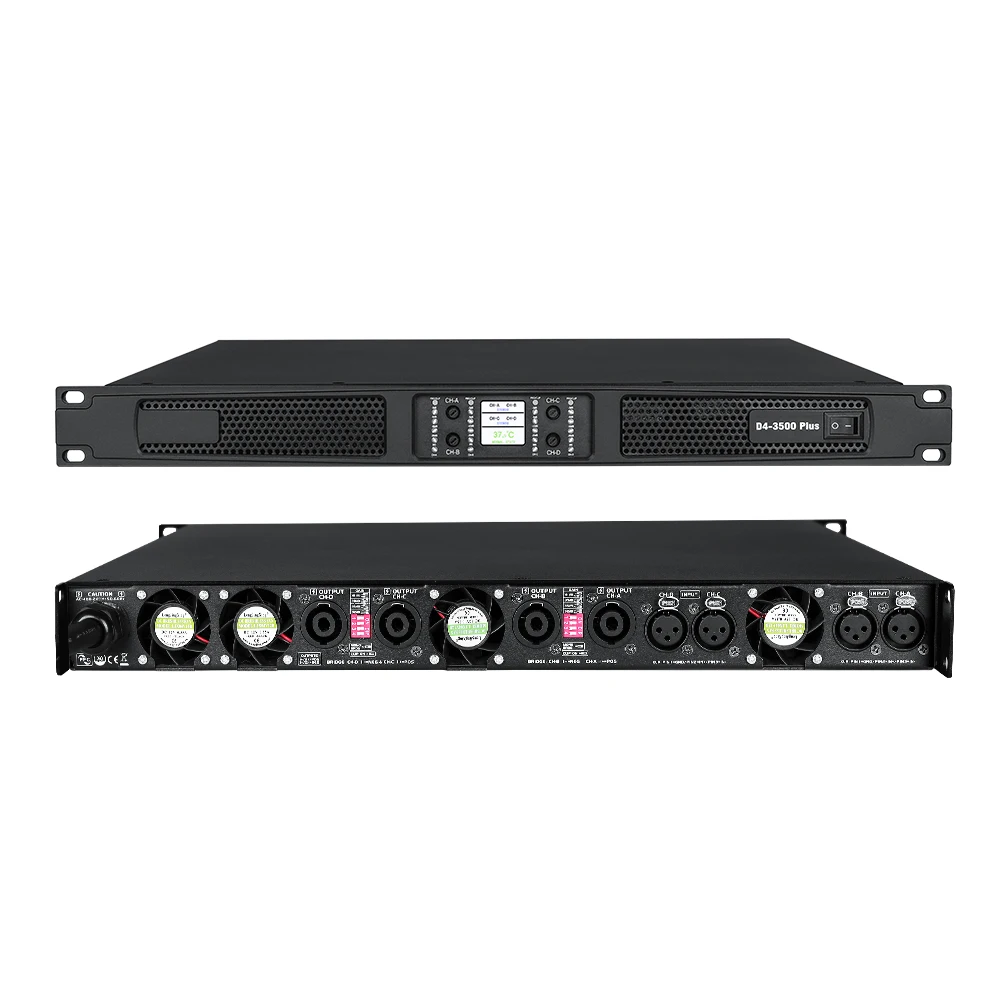 D4-3500 Professional Sound Amplifier 14000W Digital Power Amplifier Class D for Audio Equipment/Amplifiers/Speaker Music Systems