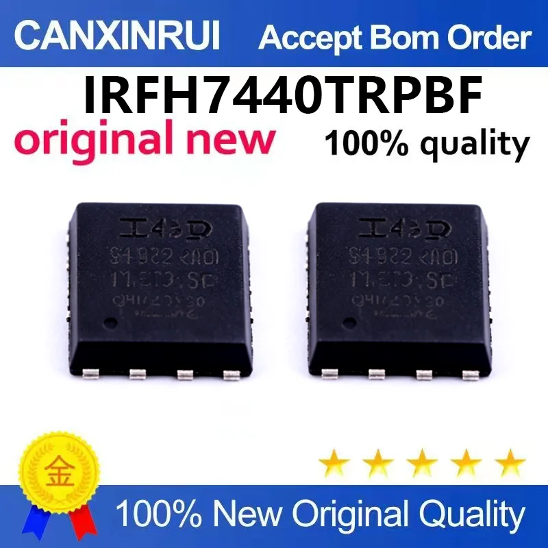 (5pcs-100pcs)Brand new original IRFH7440TRPBF PQFN5X6 N-channel 40V/85A surface mount MOSFET tube