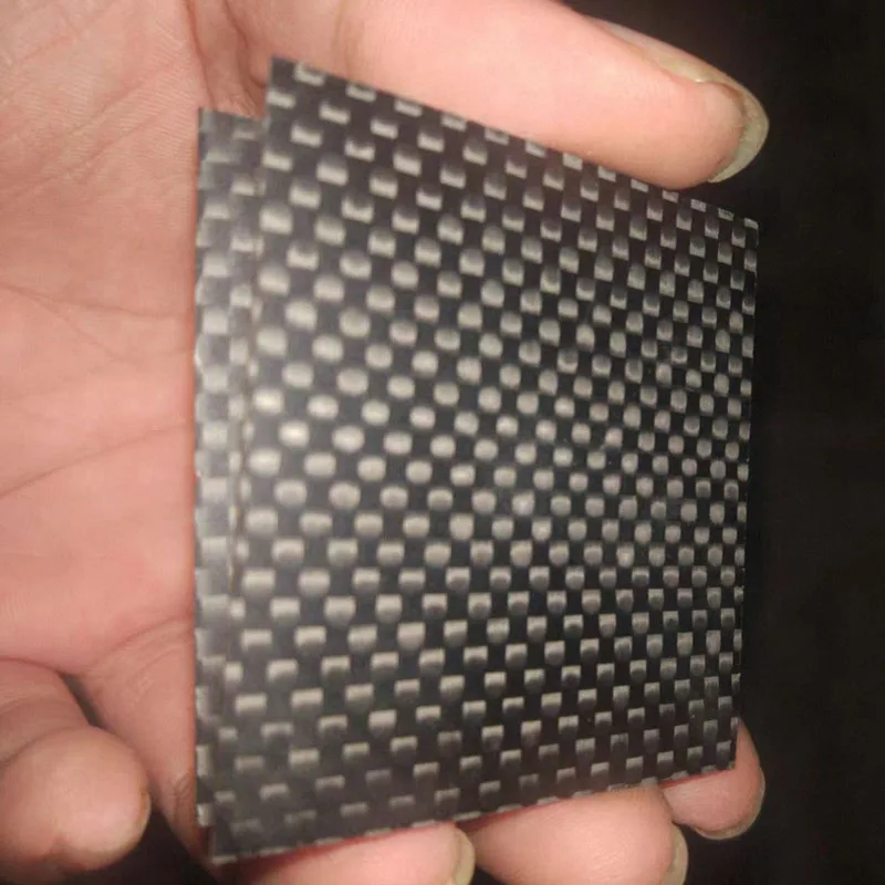 3K Black Carbon Fiber Laminate Panel, Solid Plate 0.2/0.4/0.5/0.6/0.8/1-10mm Thickness 1Pc