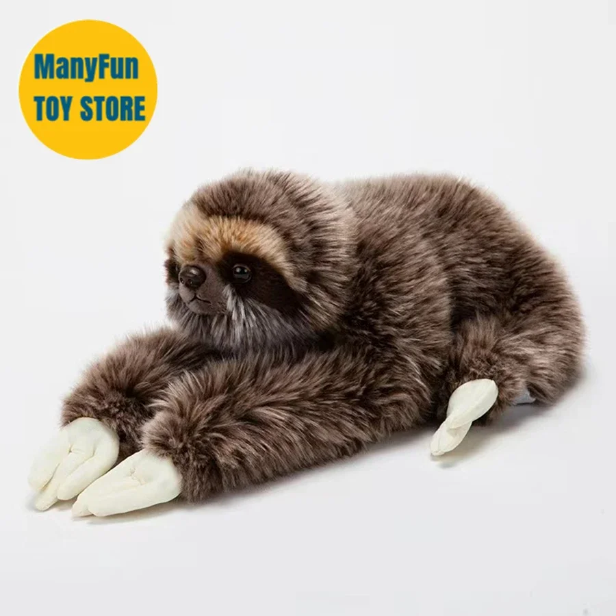 Sloth Bear High Fidelity Anime Cute Bradypode Plushie Folivora Plush Toys Lifelike Animals Simulation Stuffed Doll Toy Gifts Kid
