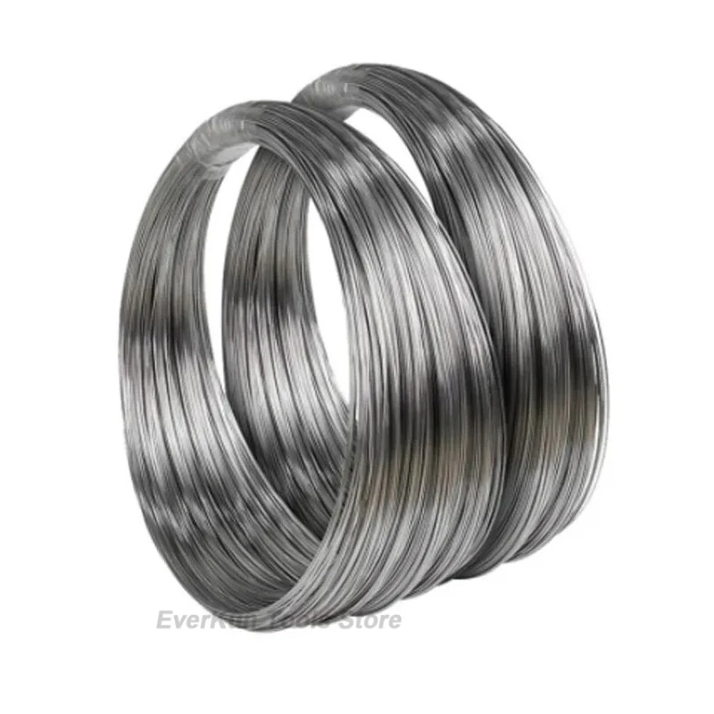 Alambre de resorte 304 alambre de acero inoxidable 0,4/0,5/0,6/0,7/0,8/1/1,2/1,5/1,8/2/2,5/3/3,5/4mm cables de acero elásticos de amarre de un solo hebra