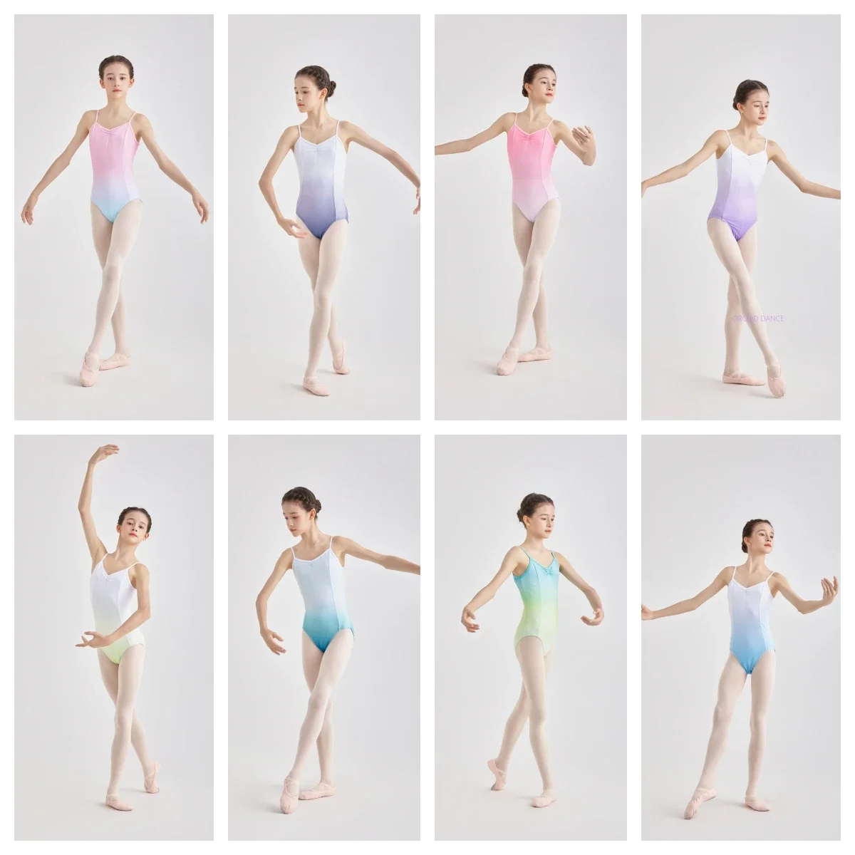 Hot Sale Breathable Kids Girls Children Spandex Camisole Mesh Gymnastics Ballet Dance Wear Leotard Dance Sets